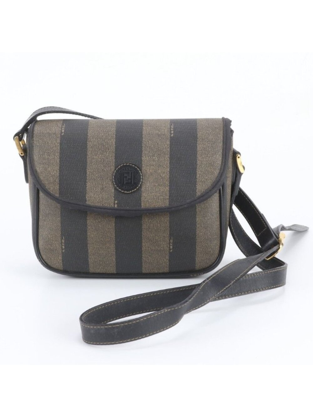 Fendi Pecan Leather Shoulder Bag Crossbody Hand Tote